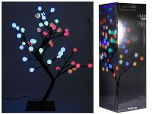 Obrazek LED Baum 45cm 48 LED bunt 220/240V, in dekorativer Geschenkbox
