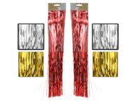 Εικόνα της Lametta BH:10x50cm, gold silber, rot sortiert