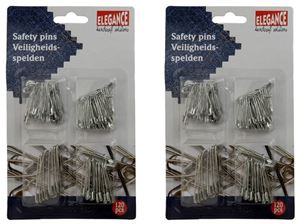 Εικόνα της Sicherheitsnadeln 120 Stück in 4 Grössen, Blisterpackung HB: 20x12cm