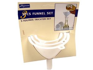Imagen de Trichter 3er Set Kunststoff, d10,5 - 9 - 7cm, Höhe: 11,5 - 10 - 7,5cm