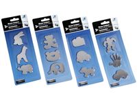Изображение Magnete Notizhalter Edelstahl 3er Pack, 6-fach sortiert auch als Kühlschrankmagnet
