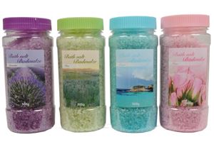 Imagen de Badesalz 500 Gramm 4 Düfte sortiert, Ocean,Lavendel,Olive,Rose
