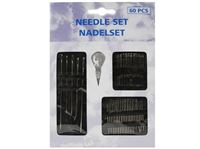 Εικόνα της Nähnadelset + Einfädler 60 teilig, inklusive 5 Spezialnadeln