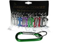 Εικόνα της Schlüsselanhänger Karabiner Aluminium, Farben sortiert 5,5 x 3 cm