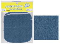 Obrazek Bügel-Jeansflicken Farbe mittelblau 9,5 x 10,5 cm, im Headerbeutel