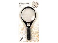 Изображение Lupe schwarz 2 in 1 gross, 24cm hoch, d11 cm, Ideal zum Kartenlesen, große Blisterverpackung