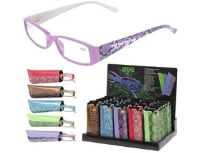 Изображение Lesebrille passend farbig zum Futteral 30er Disp., hochwertig mit gefedertem Bügel 5 Farben sort.
