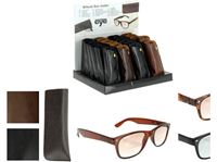 Afbeelding van Sonnenlesebrille mit Etui, Kunststoff, 4fach sort., 1.0-1.5-2.0-3.0 sortiert im 24er Display