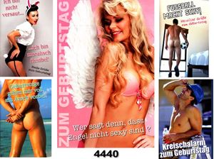 Bild von Geburtstags-Karte SEXY-CARDS 6 Motive, Fachhandelskarten im 30er Verkaufsdisplay