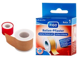 Afbeelding van Rollenpflaster 2,5 cm x 2,5 m in Faltschachtel, mit Euroloch zum Aufhängen