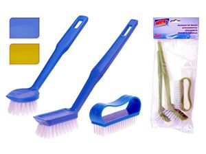 Image de Spülbürsten Set, 3 teilig, 2 fach sortiert, im Polybeutel 14X4X31,8CM