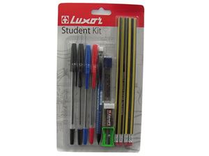 Bild von Schreibset Luxor Student Kit 12teilig auf Blister, für Schule und Büro