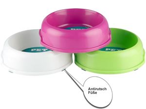 Immagine di Freßnapf aus Kunststoff PP, 900 ml, 4 Farben sortiert, mit Antirutsch-Füßen