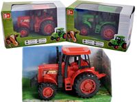 Resim Traktor 2 Farben sortiert, rot und grün, Größe: 12x6,5x7 cm, transparente Verpackung