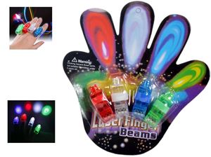 Resim Finger Laser im Blister, für Lichtgraffiti, 4 Stück im Blister ,grün, blau, transparent und rot