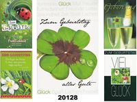 Afbeelding van Geburtstag-Karte ''Glück / Glücksbringer'', Fachhandelskarten im 30er Verkaufsdisplay