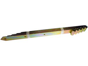 Εικόνα της Ladenband schwer, gelb verzinkt, Länge 500 mm, Stärke 5 mm / für Klobe 16 mm Art.Nr.:17191