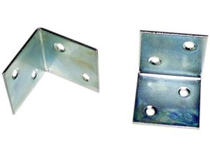 Resim Winkel Stuhlwinkel breit 40x40x20 mm, Stärke 2 mm, blau verzinkt, ohne Versenk