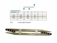 Εικόνα της Ladenband gelb verzinkt, Länge 400 mm, Stärke 3 mm / für Klobe 10 mm Art.Nr.:20300