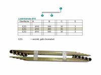 Afbeelding van Ladenband gelb verzinkt, Länge 400 mm, Stärke 3 mm / für Klobe 10 mm Art.Nr.:20300