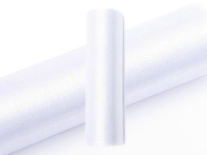 Picture of Organza-Dekostoff auf Rolle, 0,16 x 900 cm, Farbe einfarbig weiß