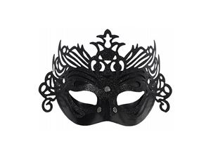 Picture of Partymaske schwarz mit Ornamenten, einzeln im Foliebeutel verpackt