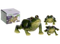 Resim Frosch Gartendeko 11,5 cm 3 fach sortiert,, sehr detailgetreu gearbeitet & witterungsbeständig