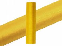 Afbeelding van Organza-Dekostoff auf Rolle, 0,16 x 900 cm, Farbe einfarbig dark yellow