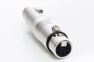 Resim Adapter XLR Neutrik 3pol f auf 5pol f