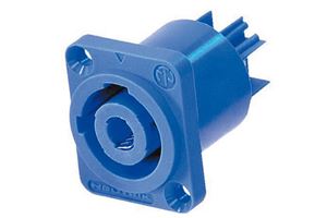 Picture of Einbaubuchse Powercon Neutrik blau