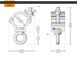 Imagen de Half Coupler Small 35 Eye 32-35/30/35kg