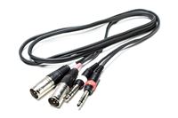 Изображение Kabel 2x XLR 3pol male auf 2x Klinke 6,35 1,5m
