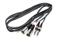 Изображение Kabel 2x XLR 3pol male auf 2x Klinke 6,35 3m