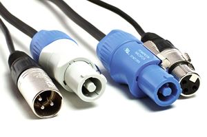 Изображение Kabel Kombi Verbindung DMX/Powercon 1m