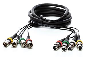 Resim Kabel MC 4 x XLR male/female 3m