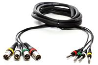 Resim Kabel MC 4x XLR m auf Klinke 6,3 m 3m
