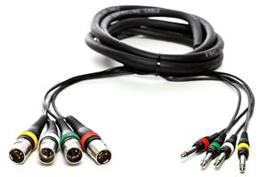 Εικόνα της Kabel MC 4x XLR m auf Klinke 6,3 m 3m