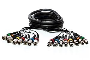 Изображение Kabel MC 8 x XLR male/female 3m