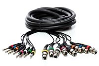 Εικόνα της Kabel MC 8x XLR f auf Klinke 6,3 m 5m