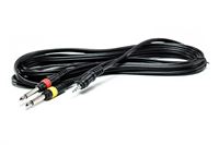 Изображение Kabel Stereo Klinke 3,5 auf 2xMono Klinke 6,3 3m