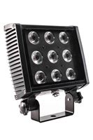 Picture of LED Panel 9 x  3 W RGB IP65 24V schwarz