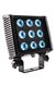 Picture of LED Panel 9 x  3 W RGB IP65 24V schwarz