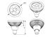 Resim LM LED E27 230V 10W 25° CW weiß