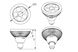 Εικόνα της LM LED E27 230V 10W 40° CW weiß