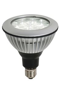Picture of LM LED E27 230V 9W WW silber fokus