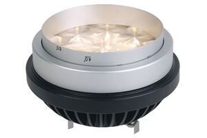 Afbeelding van LM LED G53 12V 9W CW schwarz fokus