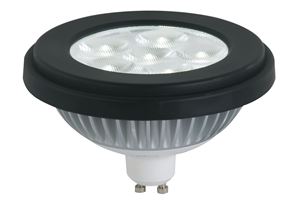 Resim LM LED GU10 230V 10W 40° CW schwarz