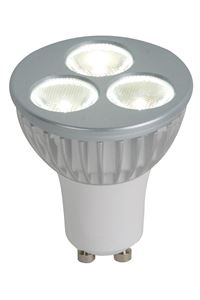 Image de LM LED GU10 230V 3W 38° W silber