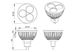 Picture of LM LED GU5,3 MR16 12V 3W 38° CW silber