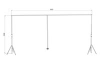 Resim Stativ für LED Backtruss Curtain 6x3m